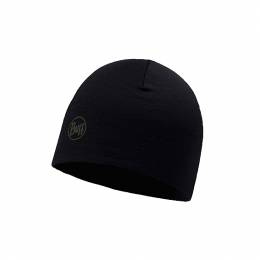 Merino wool Thermal hat Solid Black